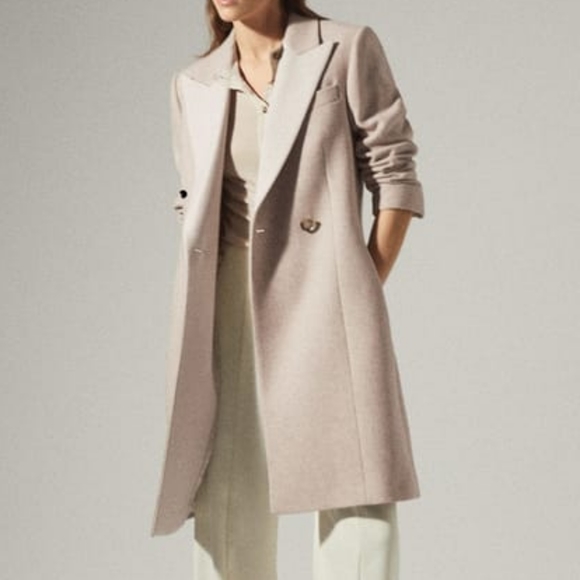 Reiss Jackets & Blazers - NWT REISS | Mandie Contrast Collar Mid-Length Coat